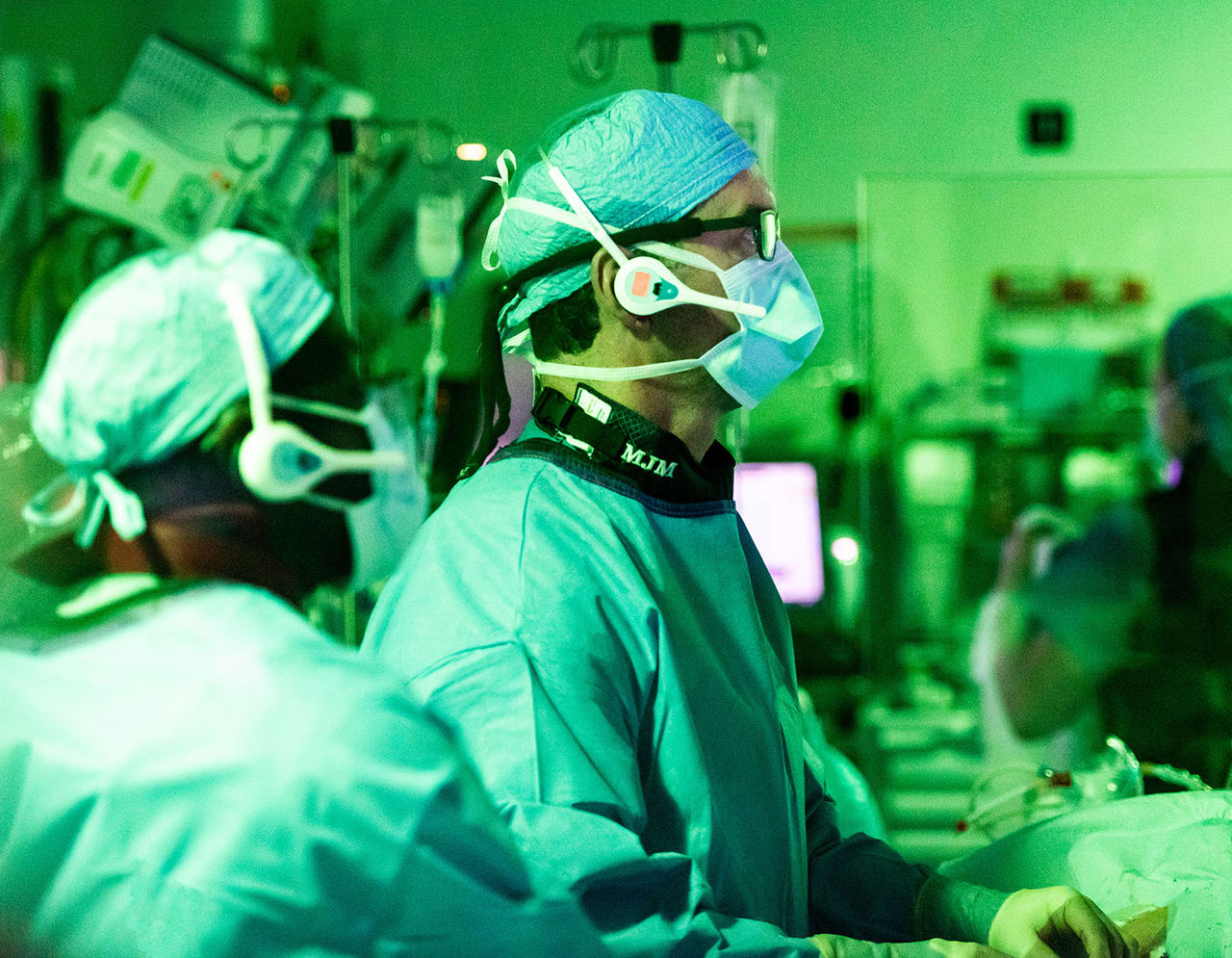 heart providers in operating room conducting electrophysiology studies