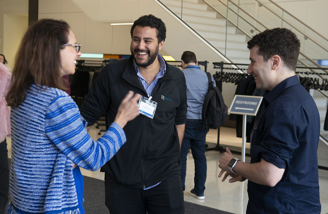 Attendees networking at the 2023 Gene and Cell Therapy Research Symposium